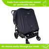 SnoozeShade Twin (0-6m) | Double pram/pushchair sun & sleep shade 